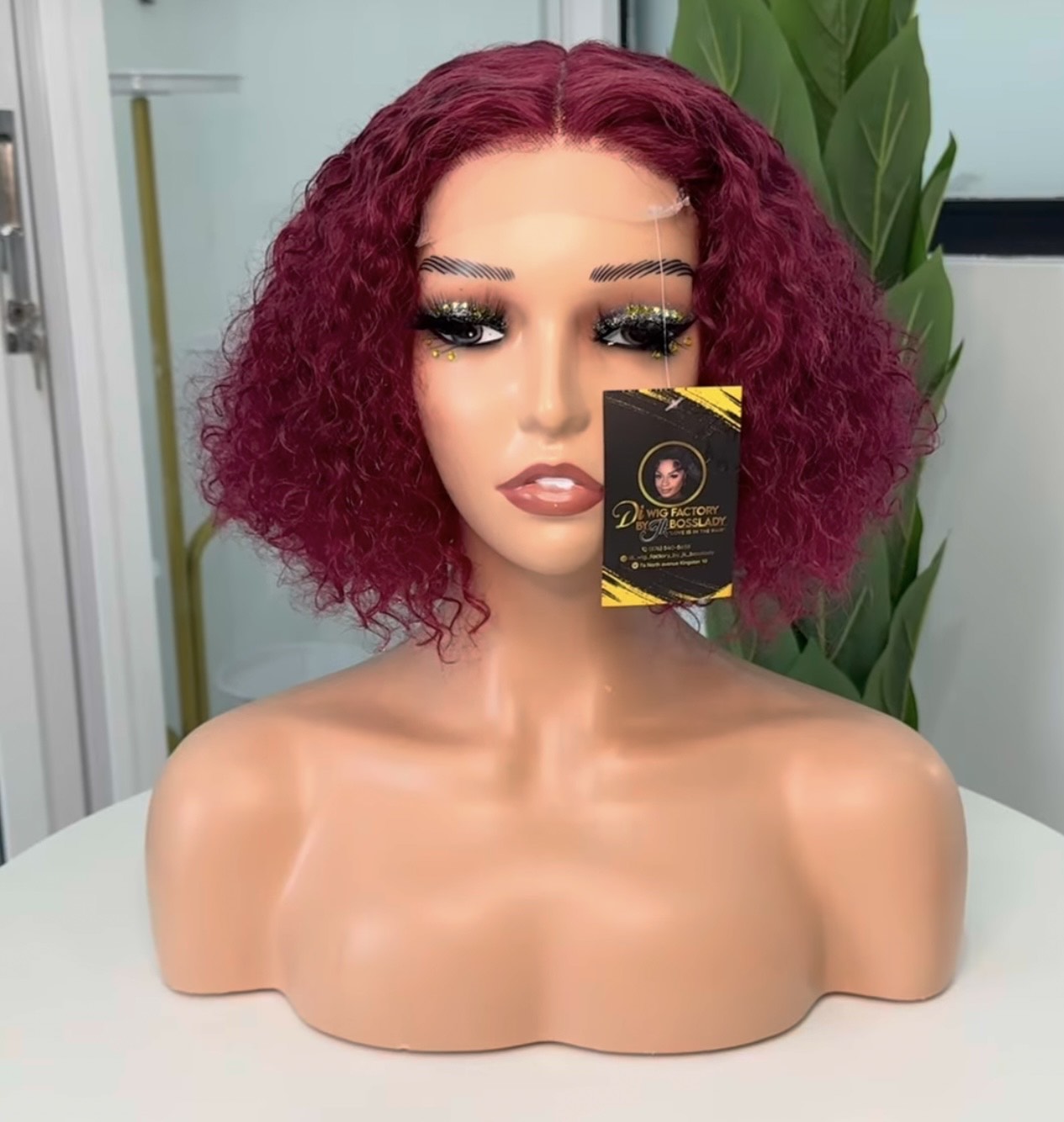 8-Inch Water Wave Bob Wig