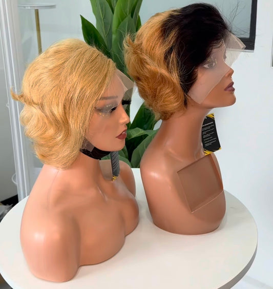6-Inch Human Hair Bob Wig