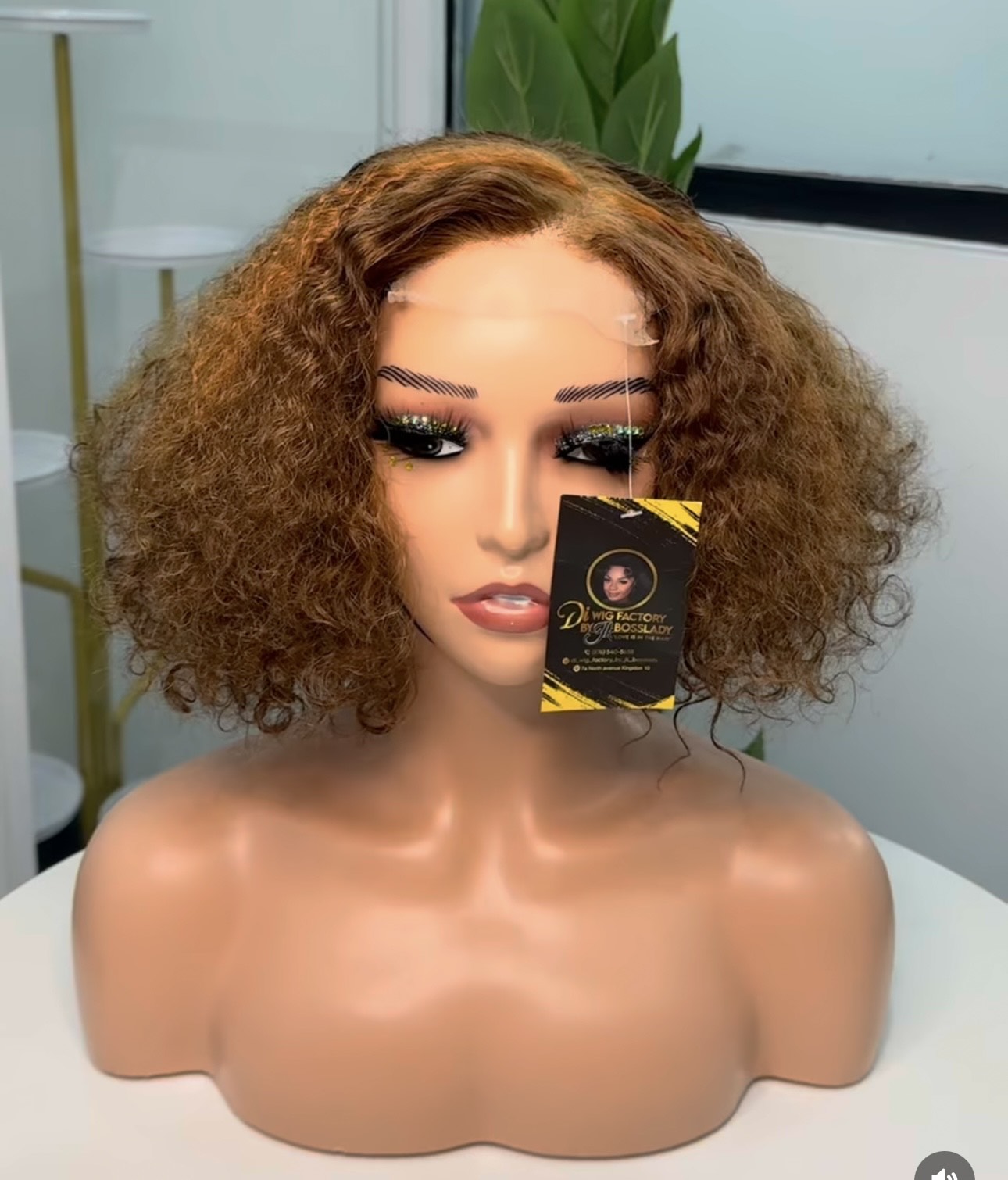 8-Inch Water Wave Bob Wig